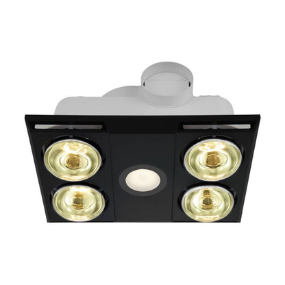 Eglo HEATFLOW Bathroom Heater & Light with 4 Heat Lamp - Mases LightingEglo