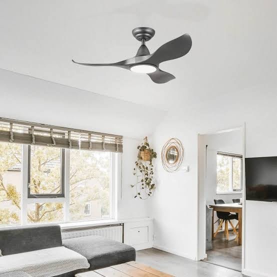 Eglo NOOSA 40” ABS 3 Blade DC Ceiling Fan with Remote Control & LED Light - Mases LightingEglo