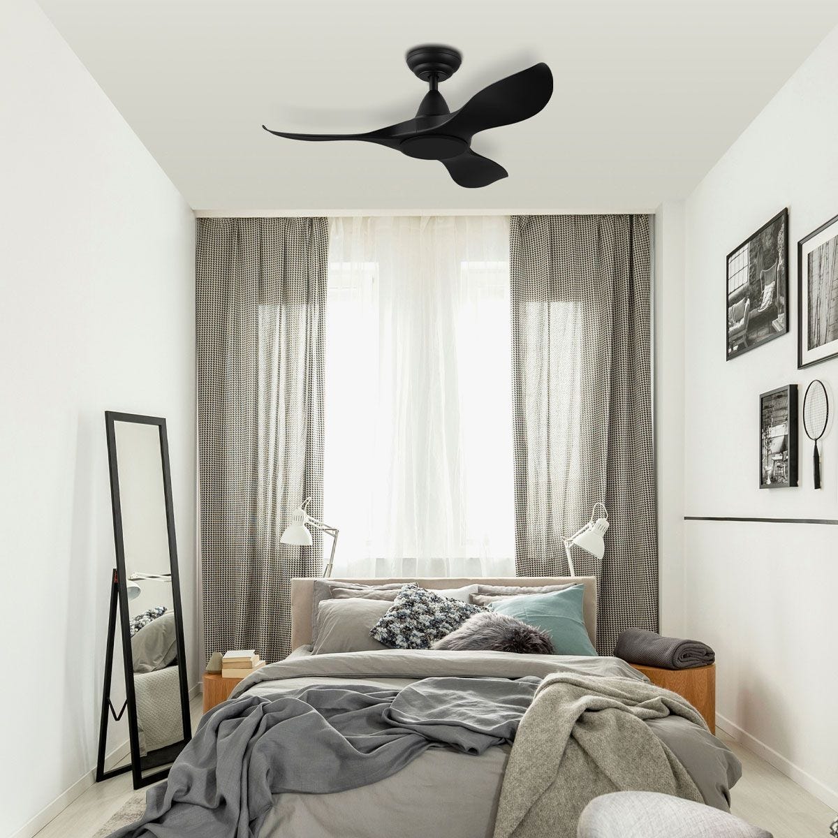Eglo NOOSA 46” ABS 3 Blade DC Ceiling Fan with Remote Control - Mases LightingEglo