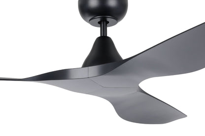 Eglo SURF 48 DC ceiling fan Black with Remote - Mases LightingEglo