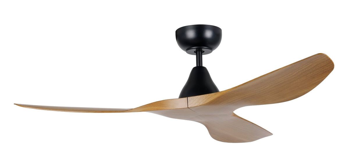 Eglo SURF 48" DC ceiling fan Burmese Teak Black with Remote - Mases LightingEglo