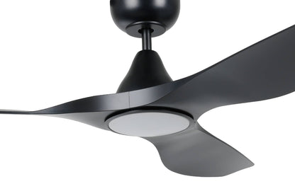 Eglo SURF 48" DC ceiling fan in Black with LED Light and Remote - Mases LightingEglo