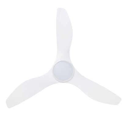 Eglo SURF 48" DC ceiling fan in White with LED Light and Remote - Mases LightingEglo