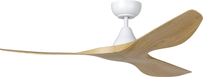 Eglo SURF 48" DC ceiling fan Oak/White with Remote - Mases LightingEglo