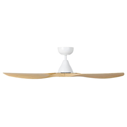 Eglo SURF 48" DC ceiling fan Oak/White with Remote - Mases LightingEglo