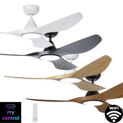 Eglo SURF 48" DC WiFi Ceiling Fan with LED Light, Remote Control & WiFi Module - Mases LightingEglo