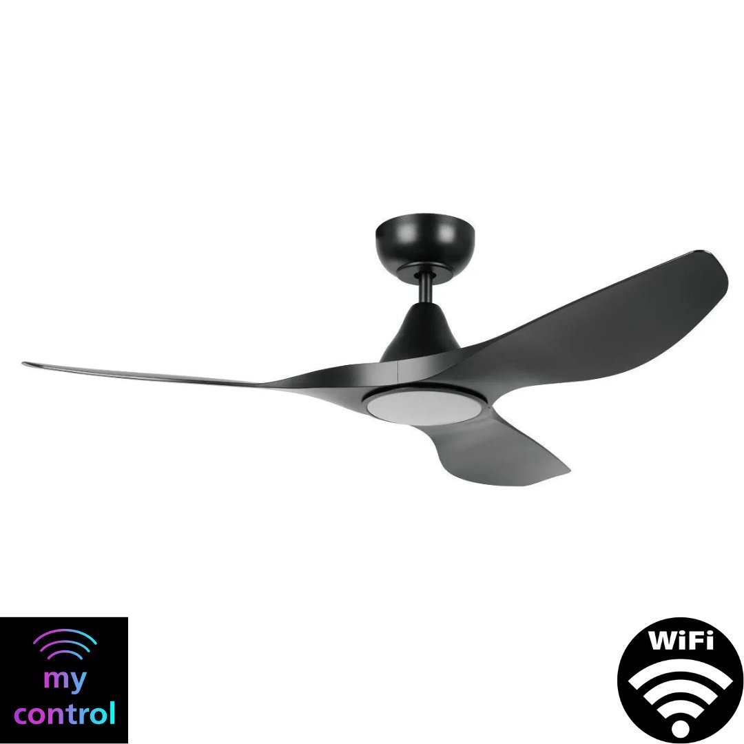 Eglo SURF 48" DC WiFi Ceiling Fan with LED Light, Remote Control & WiFi Module - Mases LightingEglo