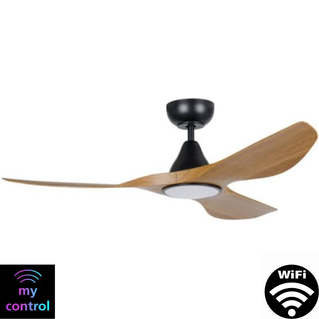Eglo SURF 48" DC WiFi Ceiling Fan with LED Light, Remote Control & WiFi Module - Mases LightingEglo