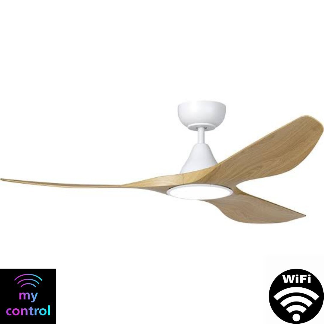 Eglo SURF 52" DC WiFi Ceiling Fan with LED Light, Remote Control & WiFi Module - Mases LightingEglo