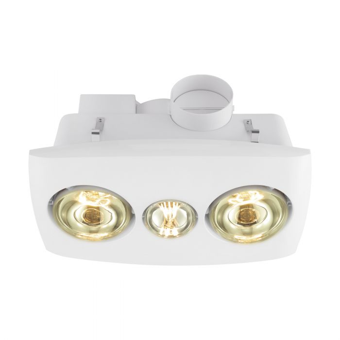 Eglo VESUVIUS Bathroom Heater & Light with 2 Heat Lamp - Mases LightingEglo