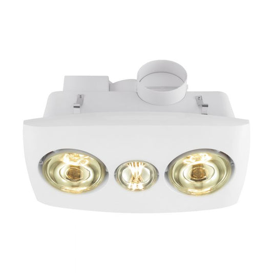 Eglo VESUVIUS Bathroom Heater & Light with 2 Heat Lamp - Mases LightingEglo