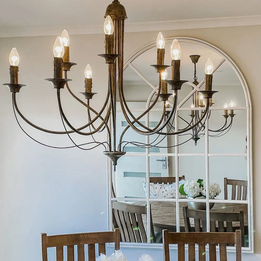 Emac Lawton 9 ARM TAUPE CHANDELIER - Mases LightingEMAC LAWTON