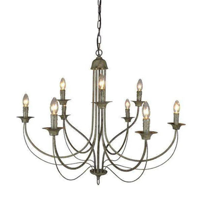 Emac Lawton 9 ARM TAUPE CHANDELIER - Mases LightingEMAC LAWTON