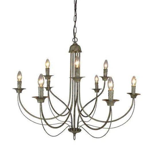 Emac Lawton 9 ARM TAUPE CHANDELIER - Mases LightingEMAC LAWTON