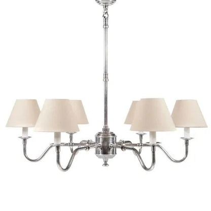 Emac Lawton PRESCOT CHANDELIER ANTIQUE SILVER - Mases LightingEMAC LAWTON