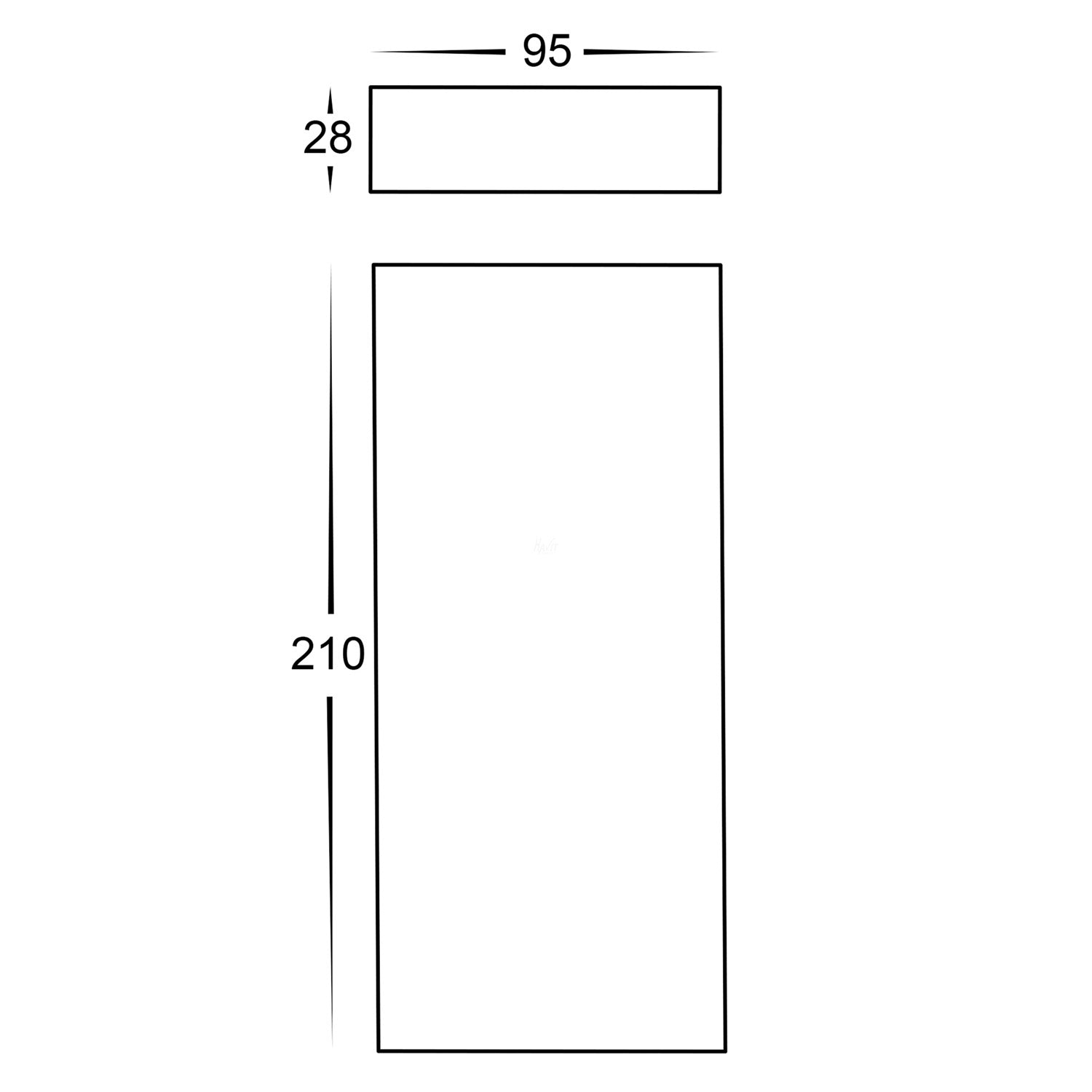 Essil Up & Down LED Wall Light in Black or White (12v or 240v) Havit Lighting - HV3649T