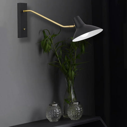 Farbon Long Indoor Wall Light in Black or White - Mases LightingTelbix