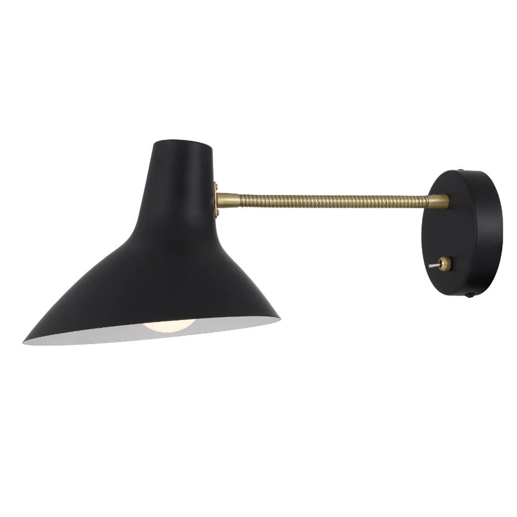 Farbon Short Indoor Wall Light in Black or White - Mases LightingTelbix