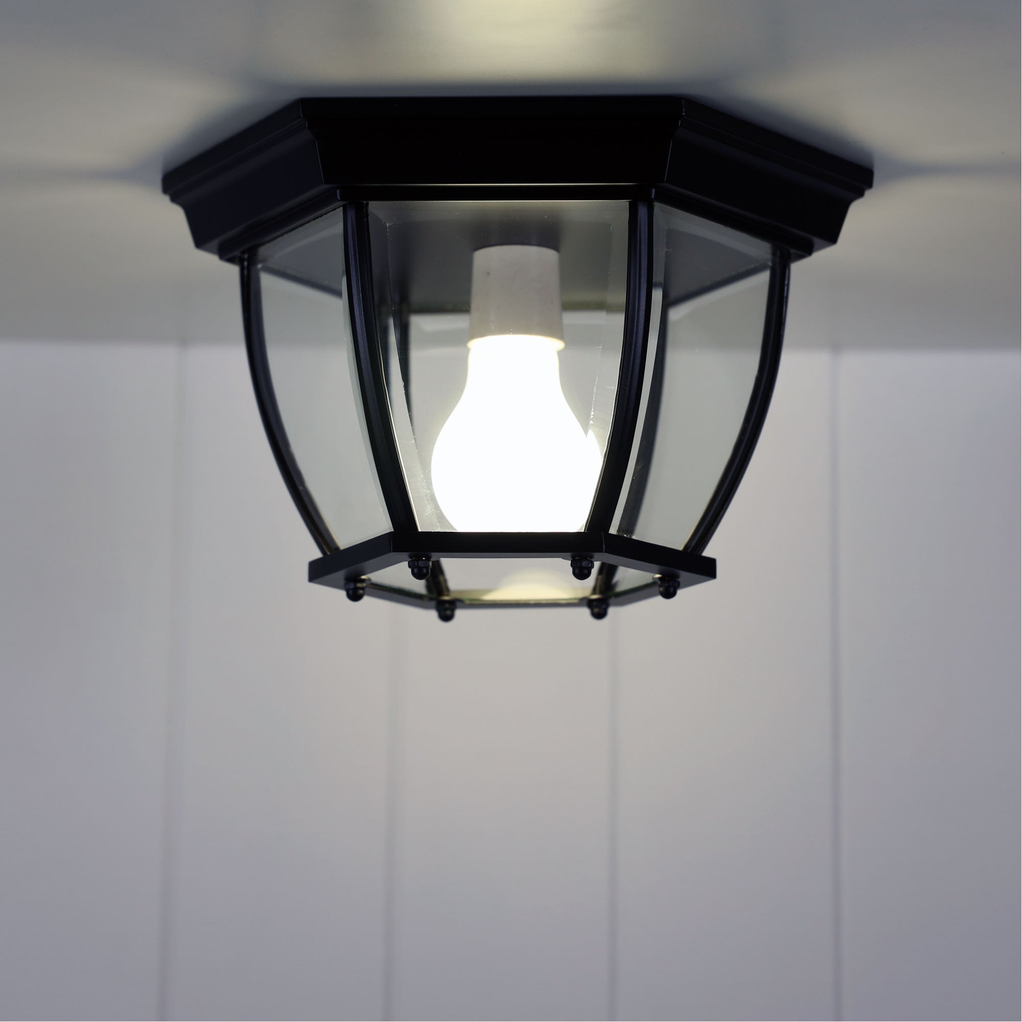Highgate Traditional Under Eave DIY Batten Fix Light Black - OL7663BK - Mases LightingOriel Lighting