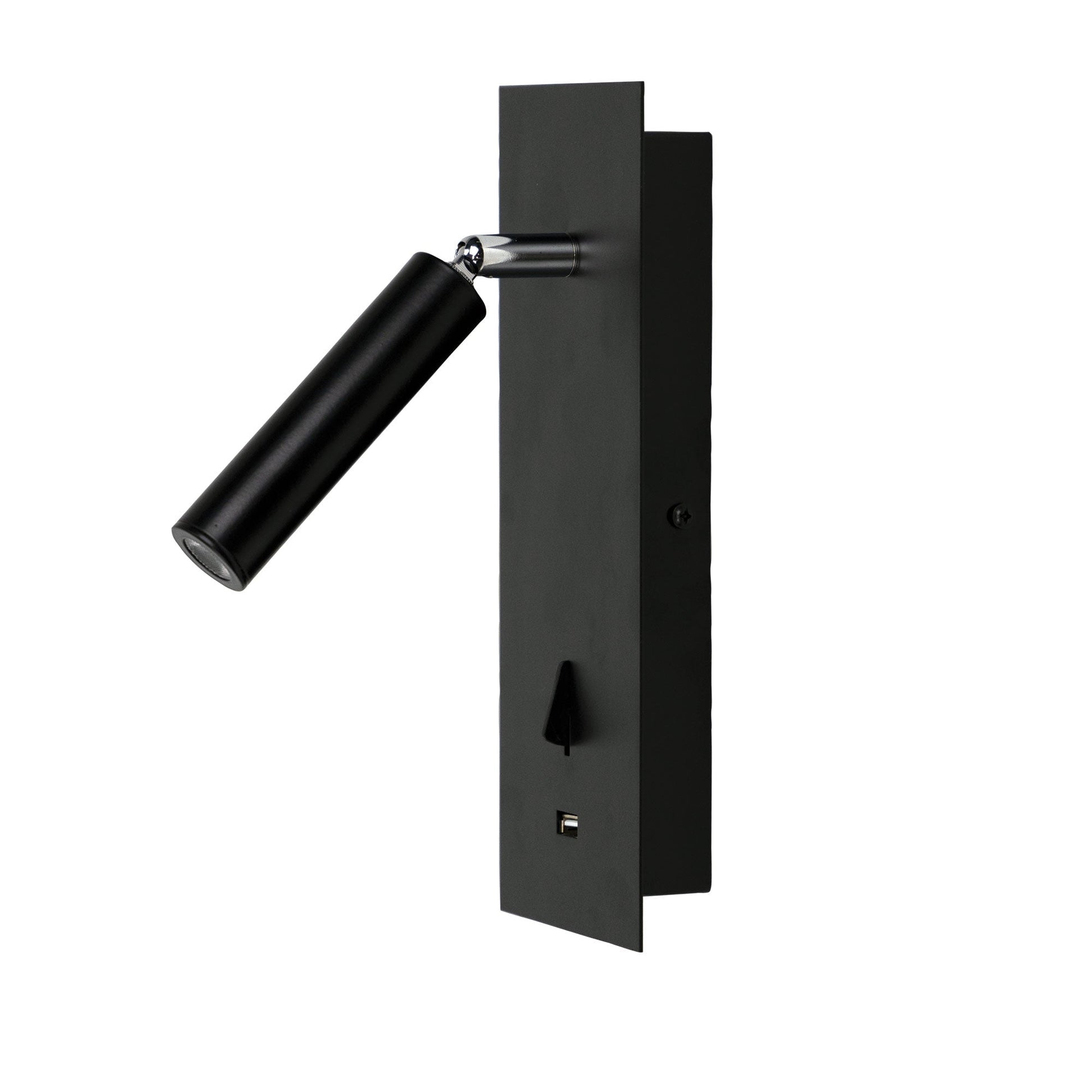 Hotel 3W Wall Light With USB 4000K Black - OL52103BK - Mases LightingOriel Lighting