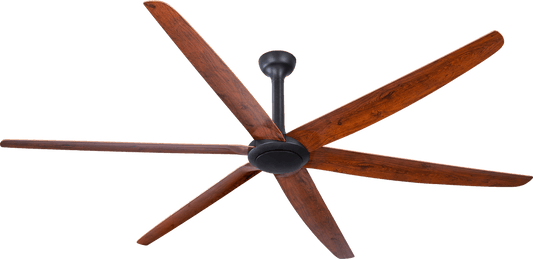 Hunter Pacific The Big Fan V2 DC Ceiling Fan with Remote – Black with Natural Oak 86″ - Mases LightingHunter Pacific