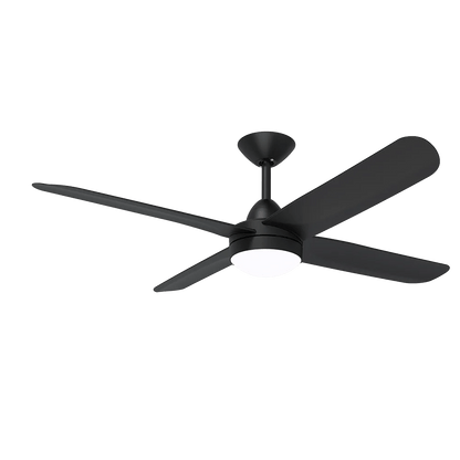 Hunter Pacific X-Over DC Ceiling Fan with CCT LED Light and Wall Control – Black 52″ - Mases LightingHunter Pacific