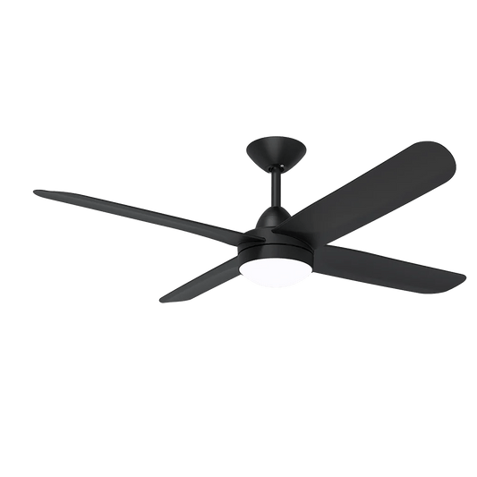 Hunter Pacific X-Over DC Ceiling Fan with CCT LED Light and Wall Control – Black 52″ - Mases LightingHunter Pacific