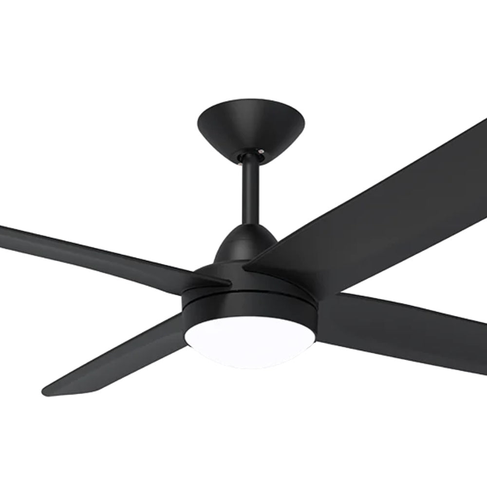 Hunter Pacific X-Over DC Ceiling Fan with CCT LED Light and Wall Control – Black 52″ - Mases LightingHunter Pacific