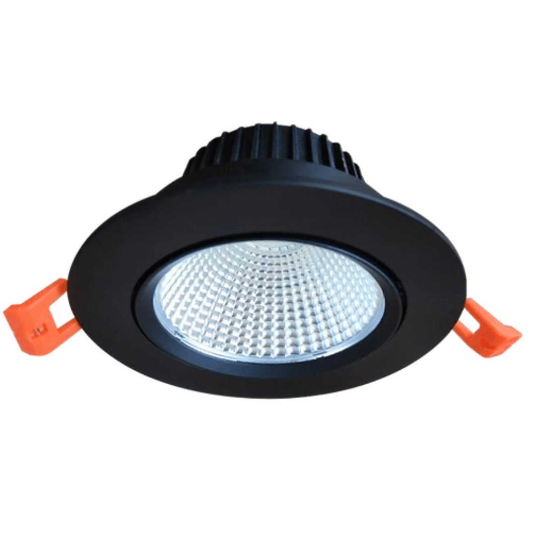 INFINITE 207 12W tiltable COB downlight, 90mm cut-out — Mases Lighting