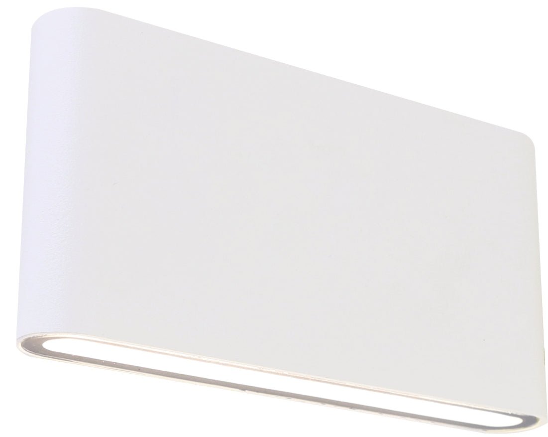 Integra Outdoor LED Wall Light 10w in White - Mases LightingMartec