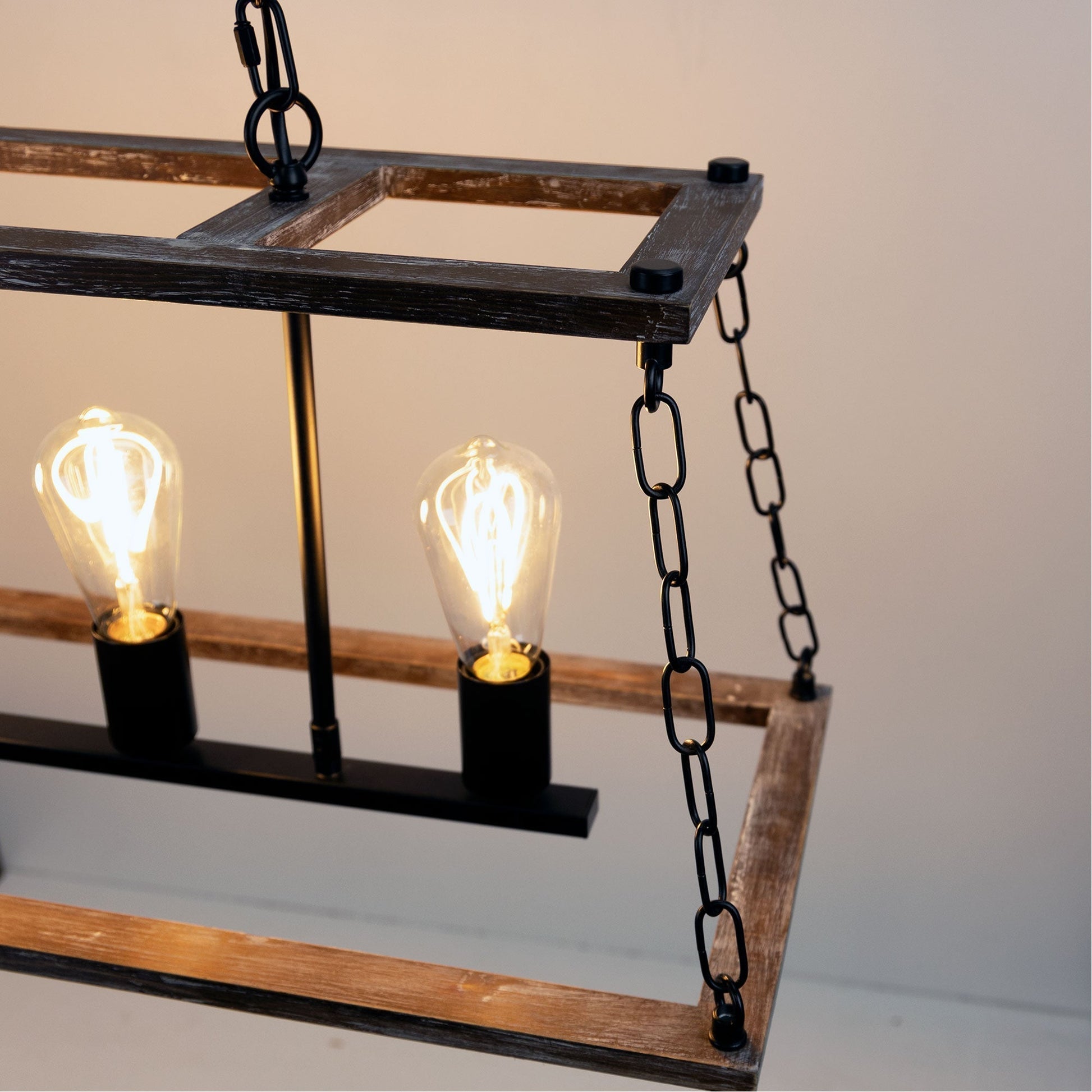 Island 5 Light Pendant Natural / Black - SL65115 - Mases LightingOriel Lighting