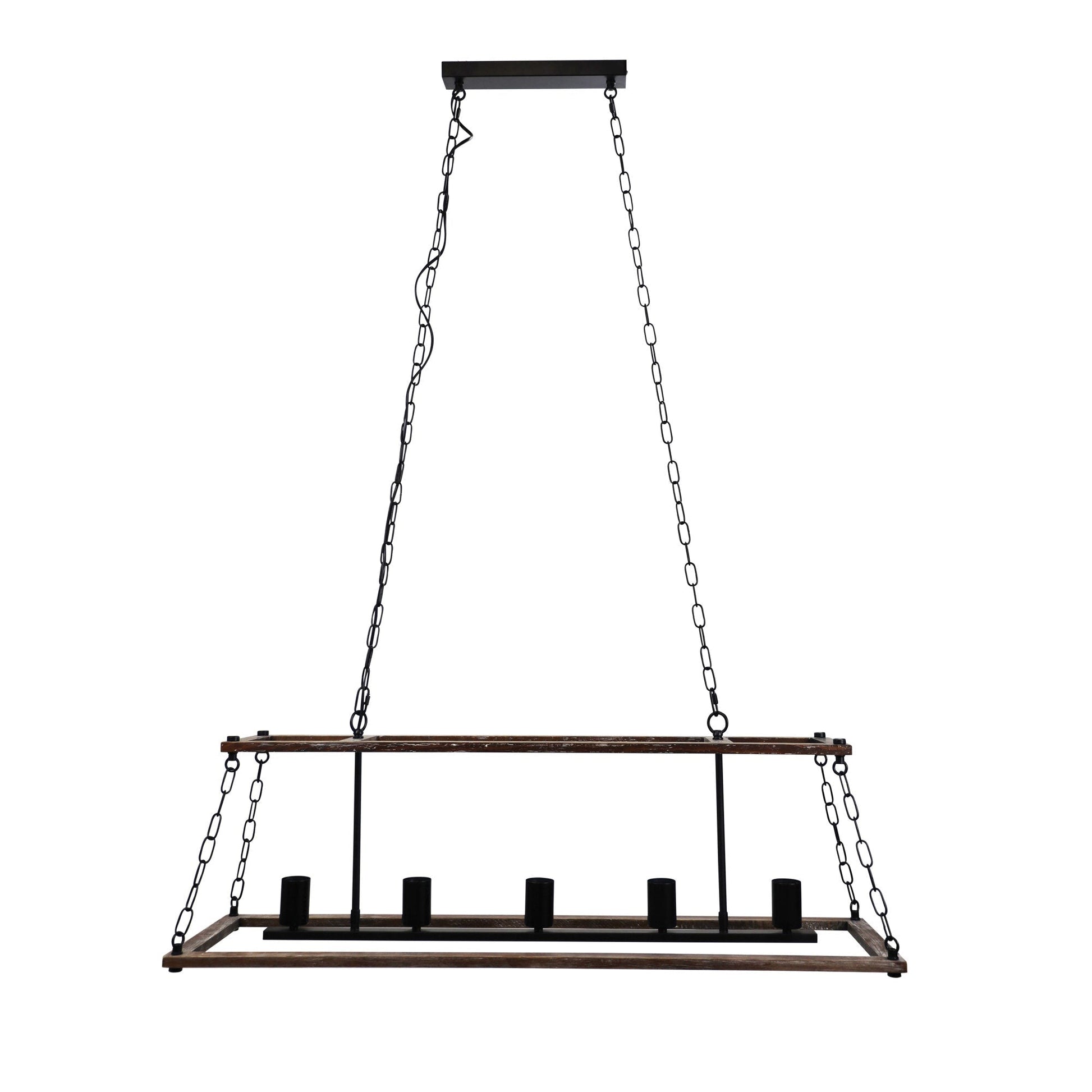 Island 5 Light Pendant Natural / Black - SL65115 - Mases LightingOriel Lighting