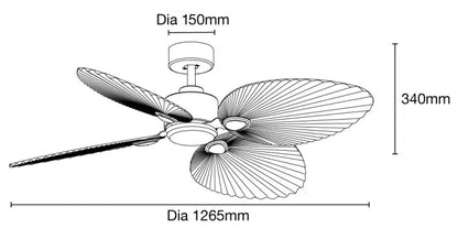 Kingston DC 50″ Smart Ceiling Fan With WIFI Remote Control - Mases LightingMartec