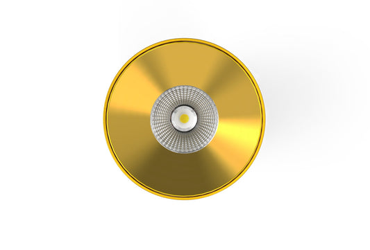 Lighting Creations LC309 brass surface-mounted downlight, CCT, 38° beam