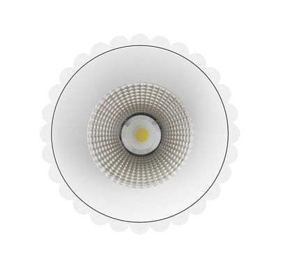 LC410 12W Ribbed Surface Mounted COB LED Downlight in White - Mases LightingLighting Creations