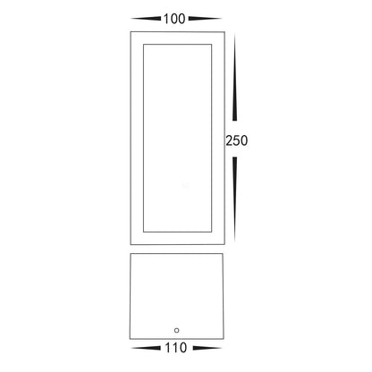 LED Outdoor Wall Light 12w in Black or White Havit Lighting - HV3669T - Mases LightingHavit Lighting