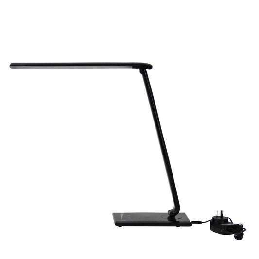 Luke LED Black Desk Lamp Touch Dim USB Port - Mases LightingOriel Lighting