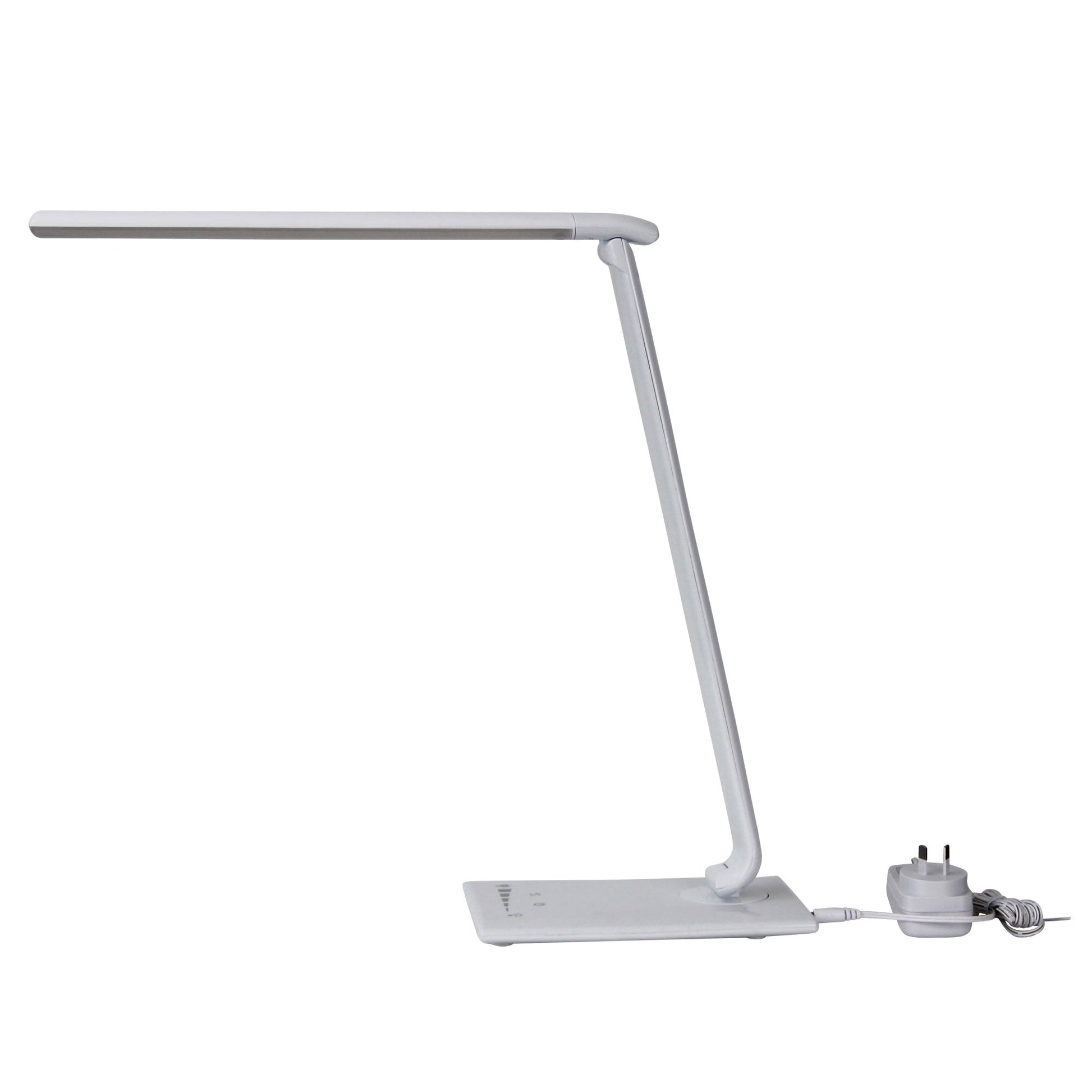 Luke LED White Desk Lamp Touch Dim USB Port - Mases LightingOriel Lighting