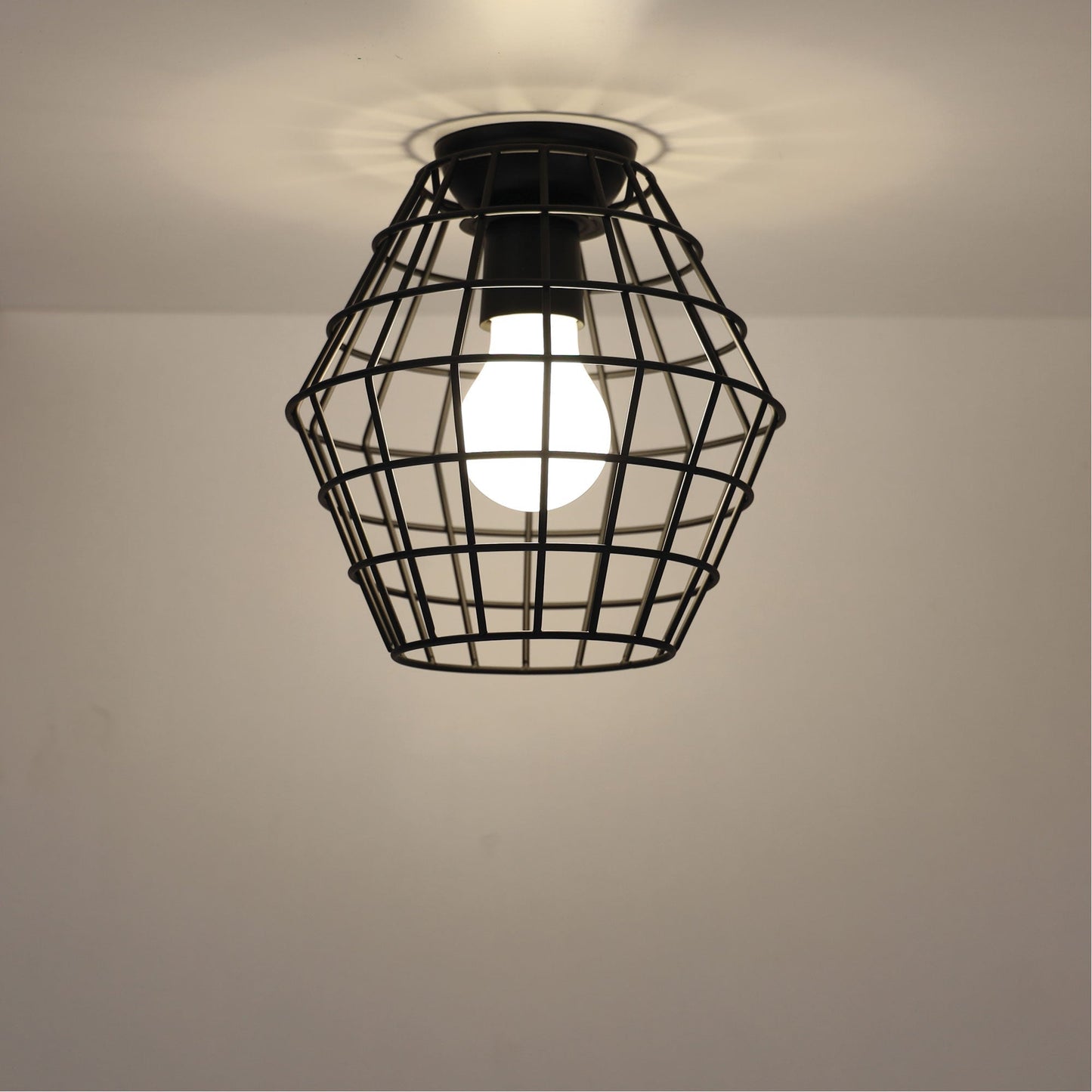 Maci Wire Retro Industrial DIY Shade Black 180mm - Mases LightingOriel Lighting