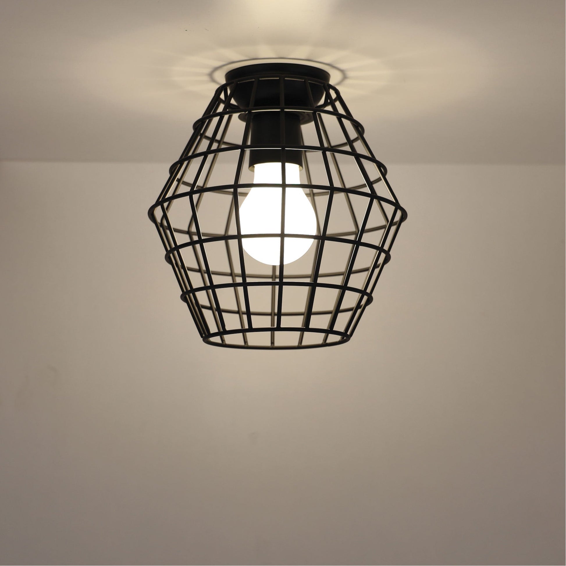 Maci Wire Retro Industrial DIY Shade Black 180mm - Mases LightingOriel Lighting