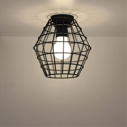Maci Wire Retro Industrial DIY Shade Black 180mm - Mases LightingOriel Lighting