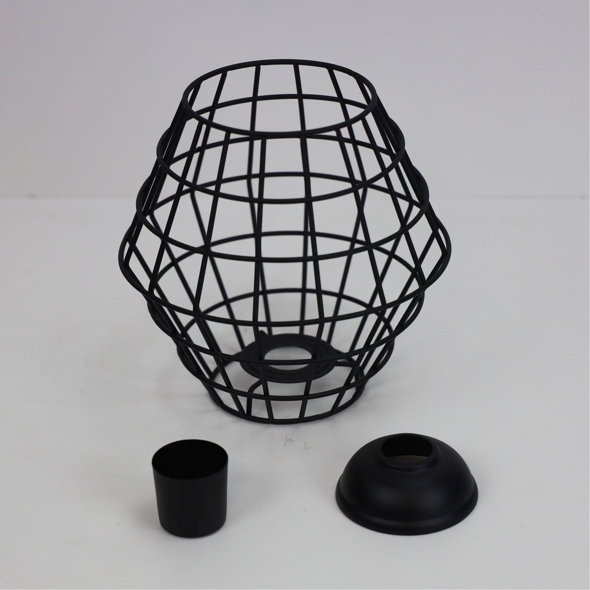 Maci Wire Retro Industrial DIY Shade Black 180mm - Mases LightingOriel Lighting