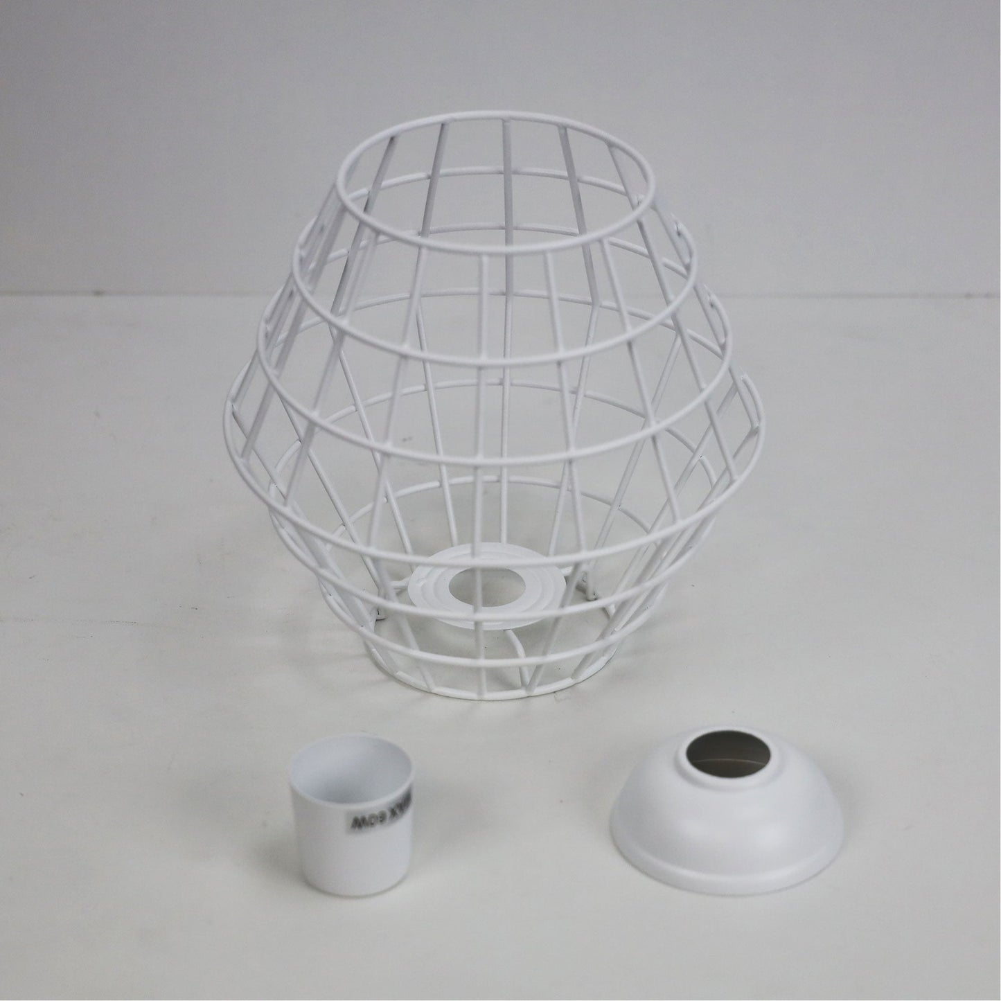Maci.18 White Mesh DIY Shade B22 - OL2542WH - Mases LightingOriel Lighting
