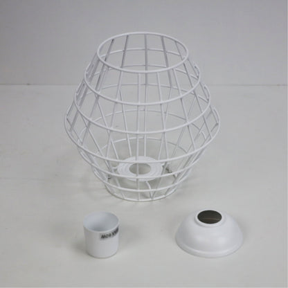 Maci.18 White Mesh DIY Shade B22 - OL2542WH - Mases LightingOriel Lighting