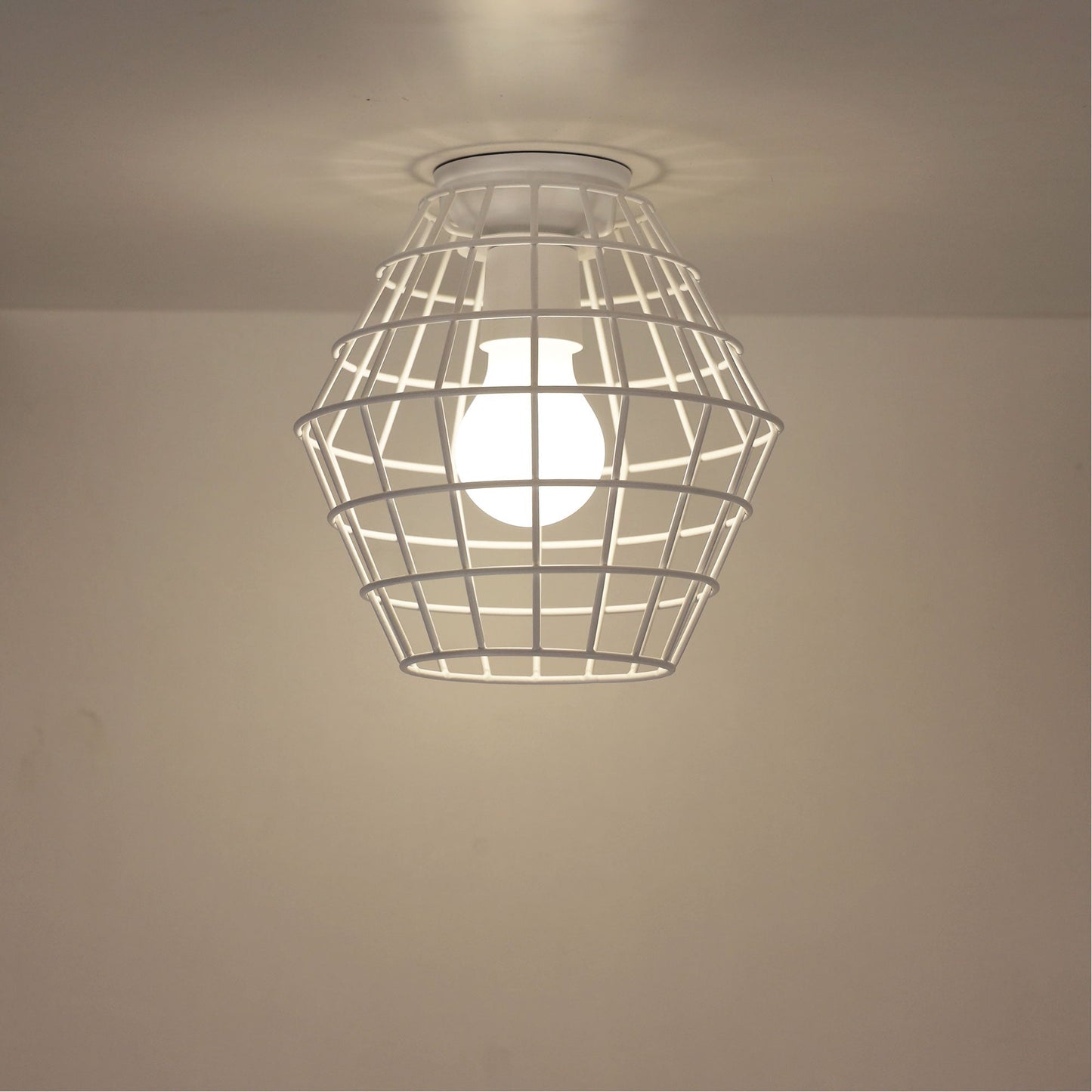Maci.18 White Mesh DIY Shade B22 - OL2542WH - Mases LightingOriel Lighting