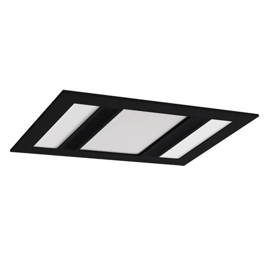 Martec 500 m³/hr Phoenix 3-in-1 Bathroom Heater, Exhaust Fan & CCT LED Light in Black - Mases LightingMartec