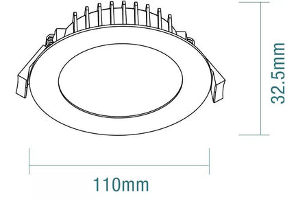 Martec Blitz II 10W Tricolour LED Downlight - Mases LightingMartec