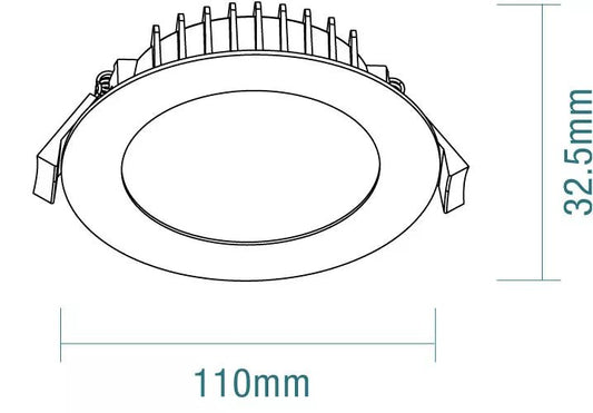 Martec Blitz II 10W Tricolour LED Downlight - Mases LightingMartec