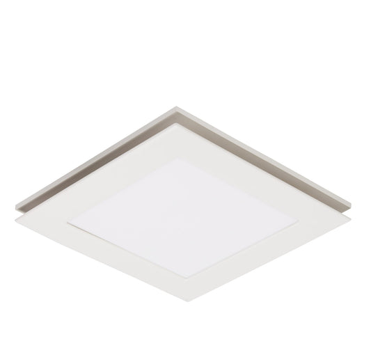 Martec Flow Square 300mm Exhaust Fan & Light White - MXFLFS30W - Mases LightingMartec