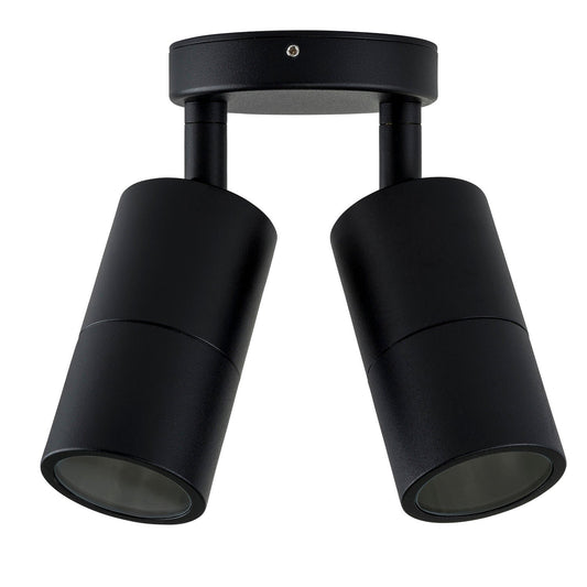 Matt Black Double Adjustable Wall Light Havit Lighting - HV1325T, HV1327GU10T, HV1327MR16T - Mases LightingHavit Lighting